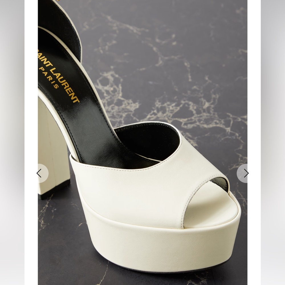 YSL platform sandals, worn once to the event.
